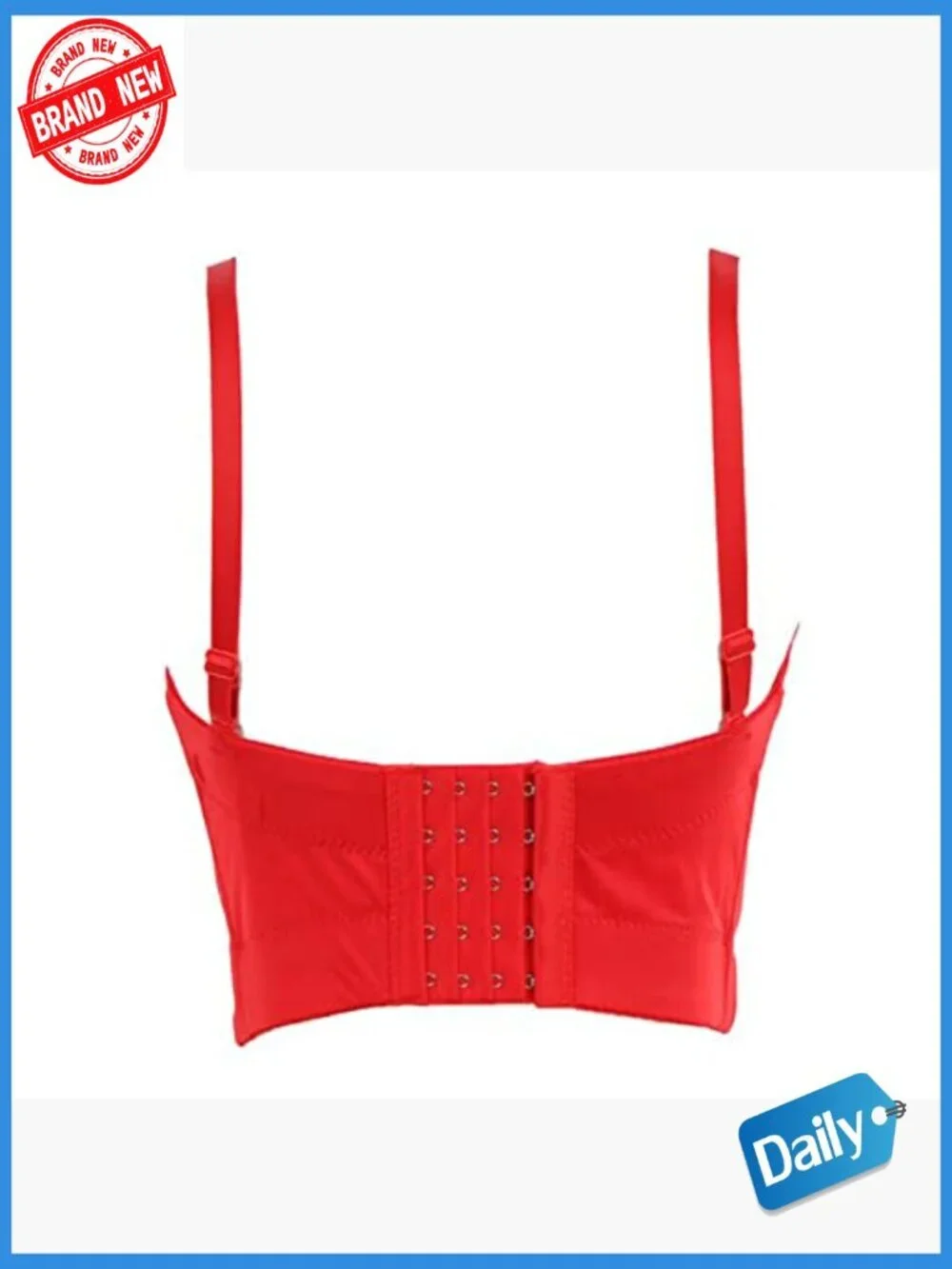 Handmade Rhinestone Push Up Bustier Crop Top Corset Vest Punk Sweetheart